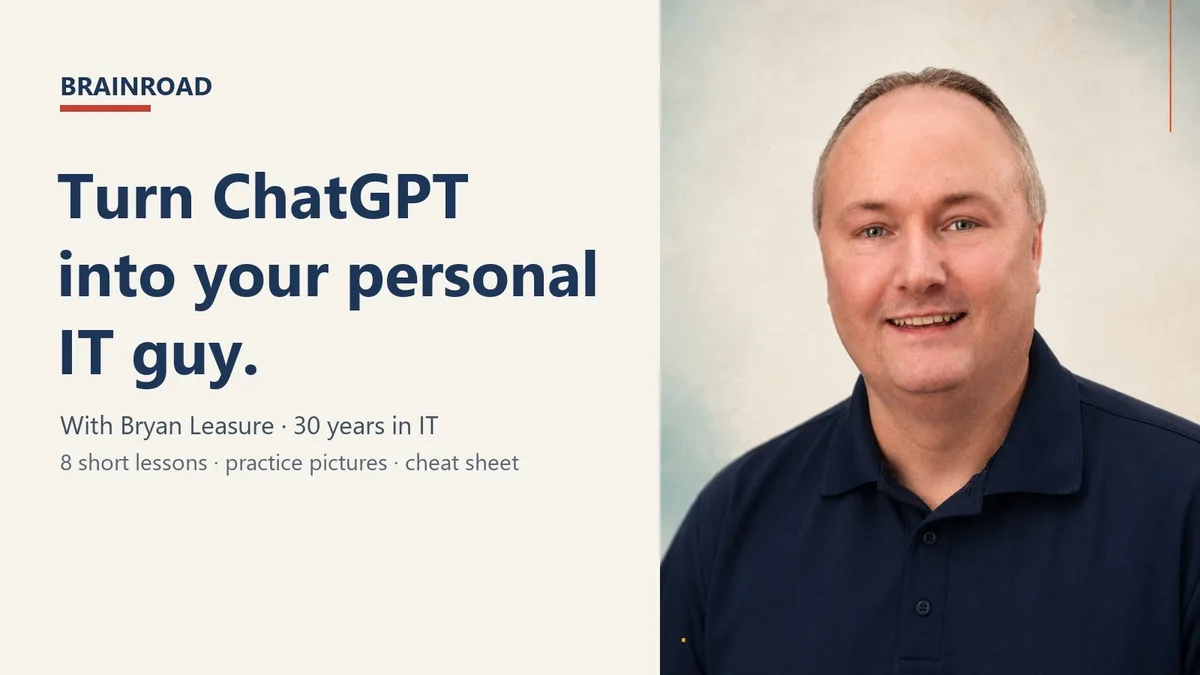 Turn ChatGPT into your personal IT guy, with Bryan Leasure